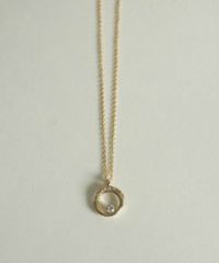 サークルストーンプチペンダント【MUK petite charme】