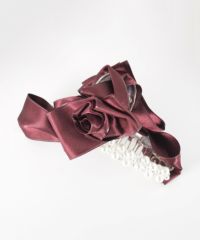 ローズリボンパールバンスクリップ