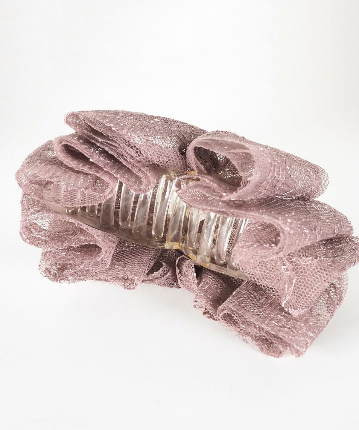 レースリボンバンスクリップ