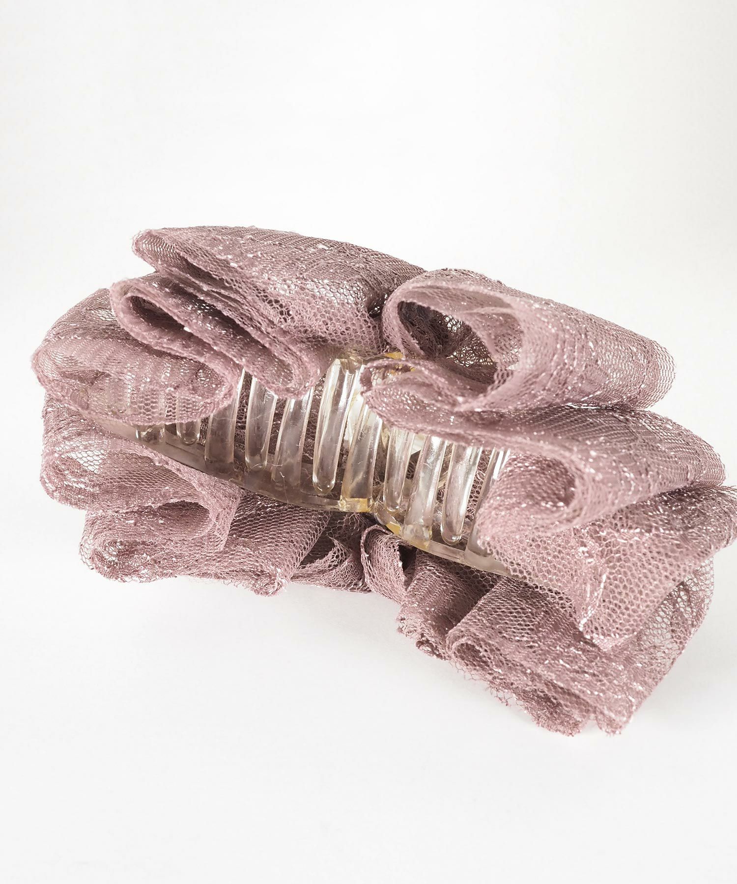 レースリボンバンスクリップ