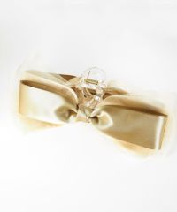 サテンチュールリボンバンスクリップ