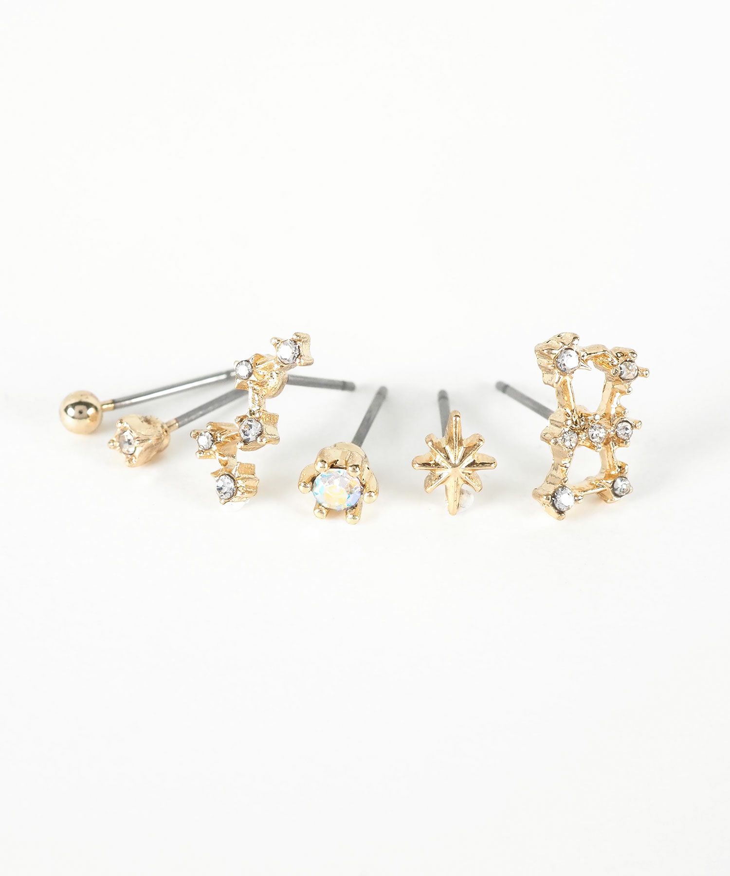 ウィンタースターズステンレスポストセットピアス