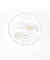 スノークリスタルステンレスポストセットピアス