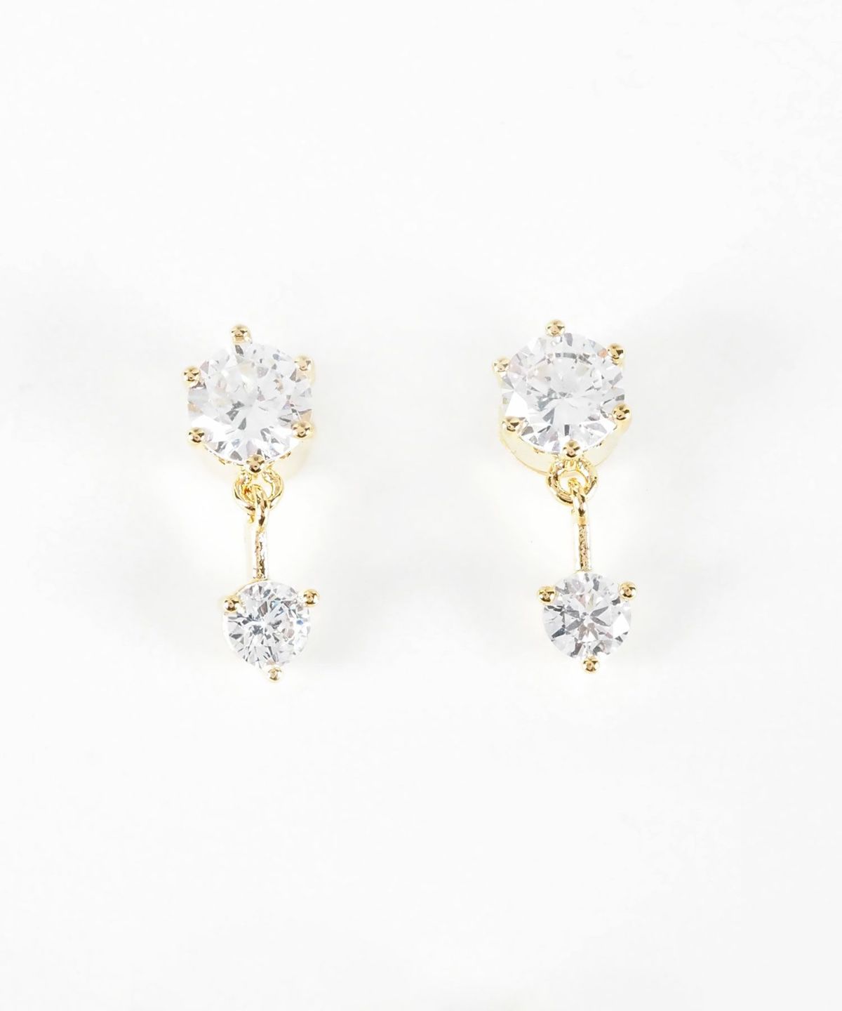 2連キュービックマグネットイヤリング