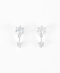 2連キュービックマグネットイヤリング