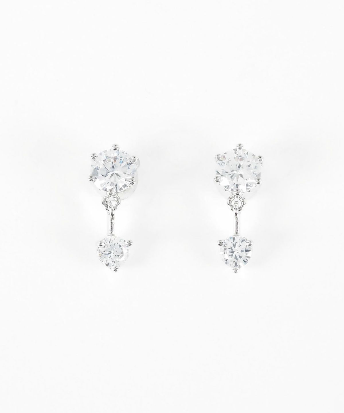 2連キュービックマグネットイヤリング