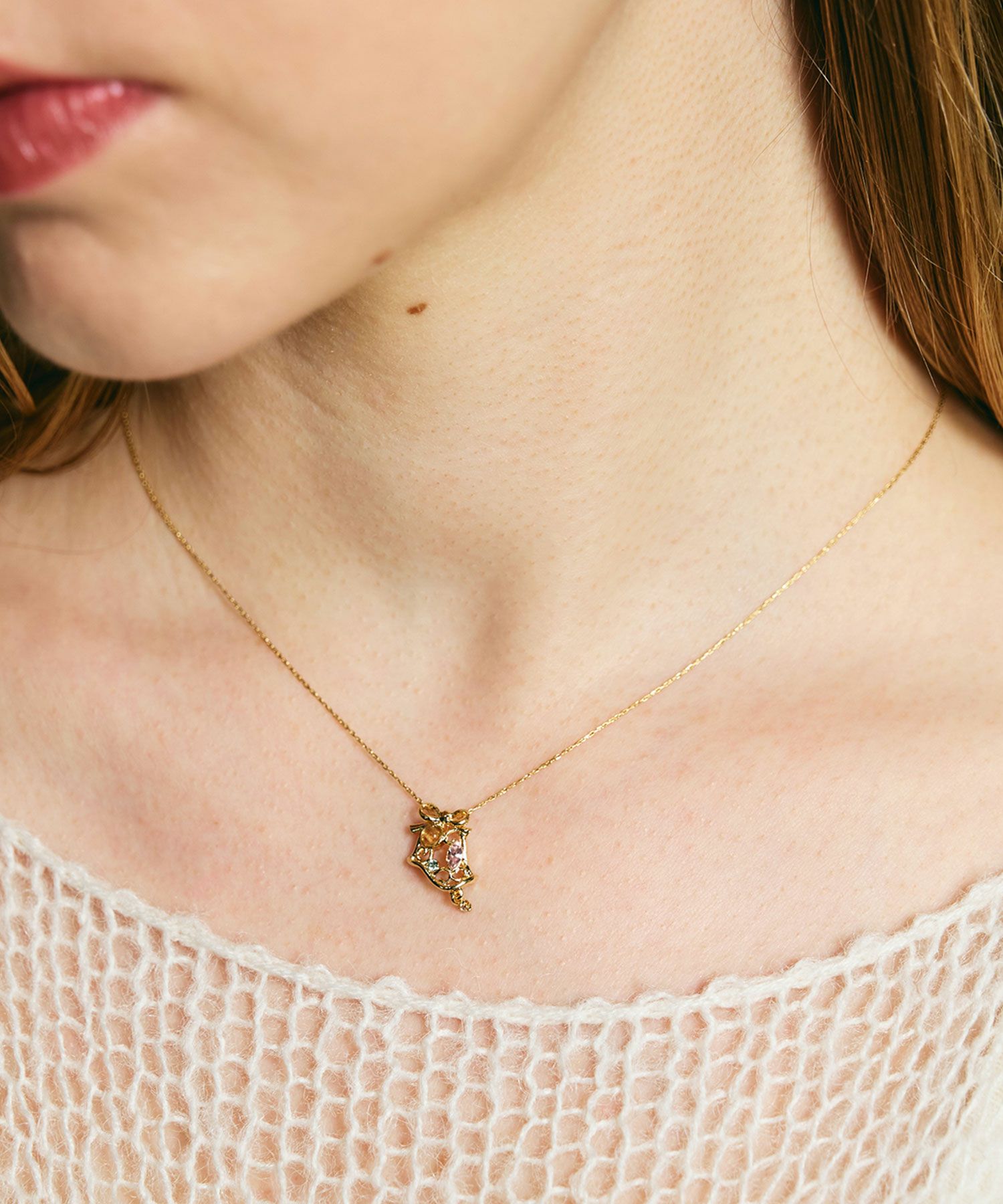 ナチュラルストーンベルネックレス【MUK Dreamy stone】