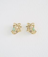 ナチュラルストーンベルピアス【MUK Dreamy stone】