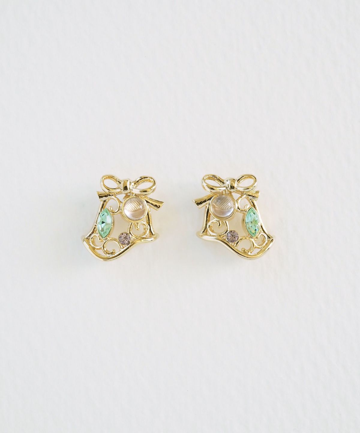 ナチュラルストーンベルピアス【MUK Dreamy stone】