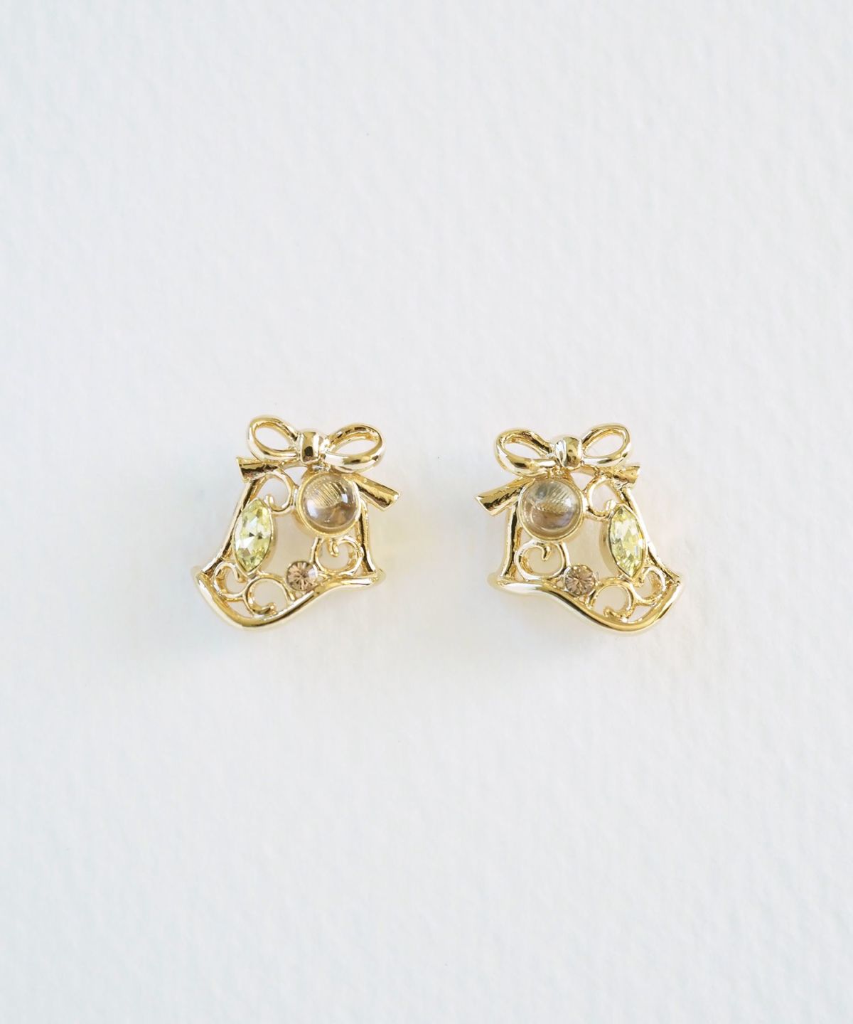 ナチュラルストーンベルピアス【MUK Dreamy stone】