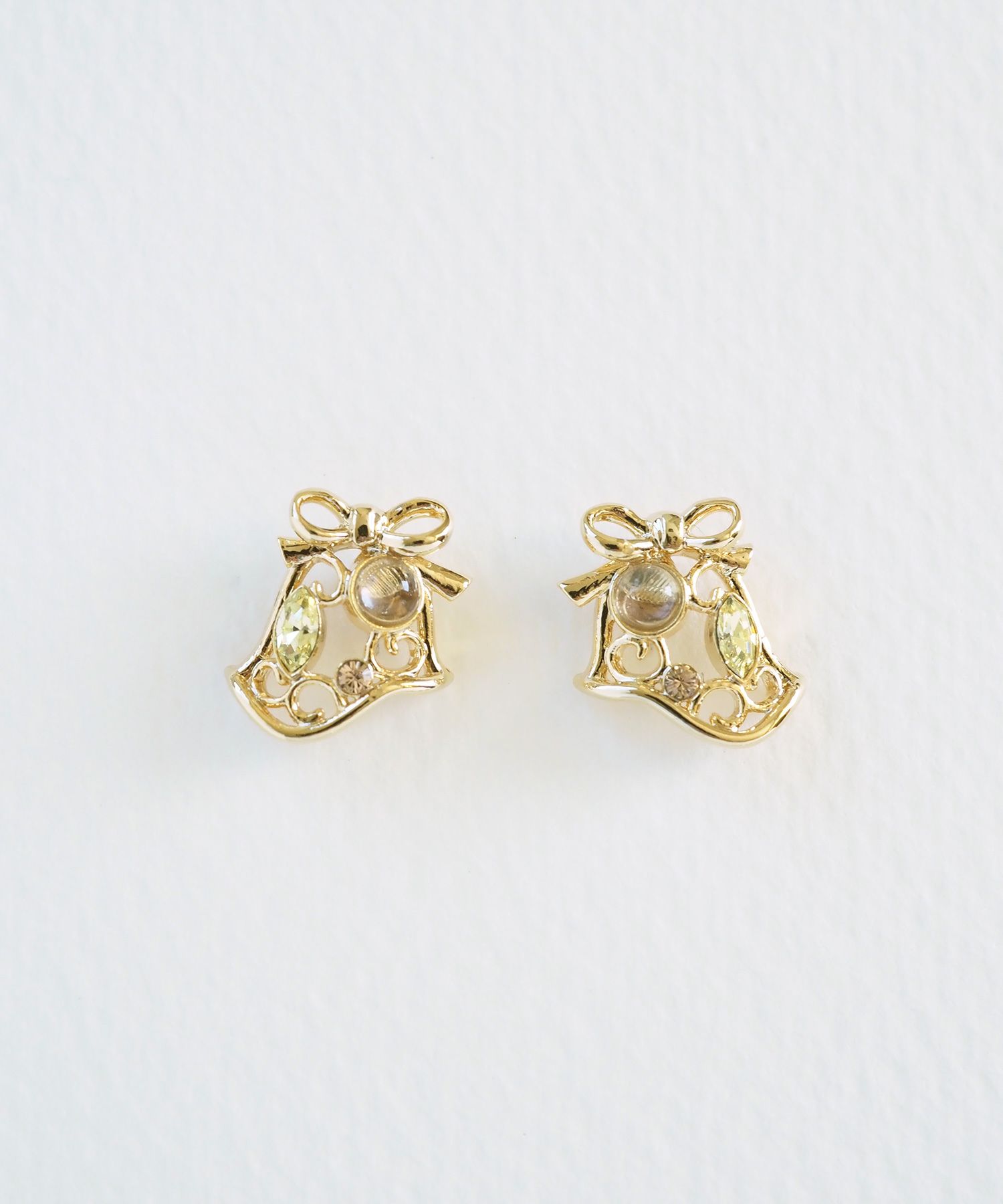 ナチュラルストーンベルピアス【MUK Dreamy stone】