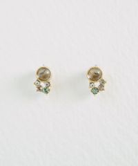 ナチュラルストーンシューティングスターピアス【MUK Dreamy stone】