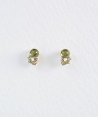 ナチュラルストーンシューティングスターピアス【MUK Dreamy stone】