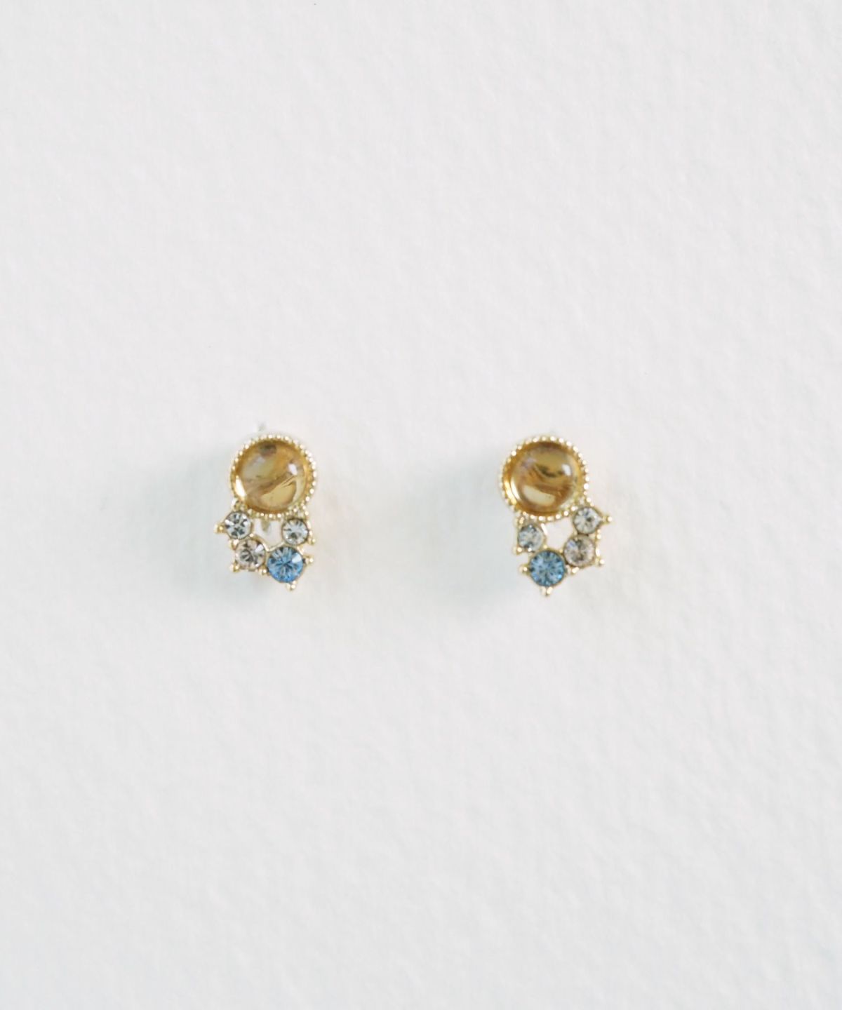 ナチュラルストーンシューティングスターピアス【MUK Dreamy stone】