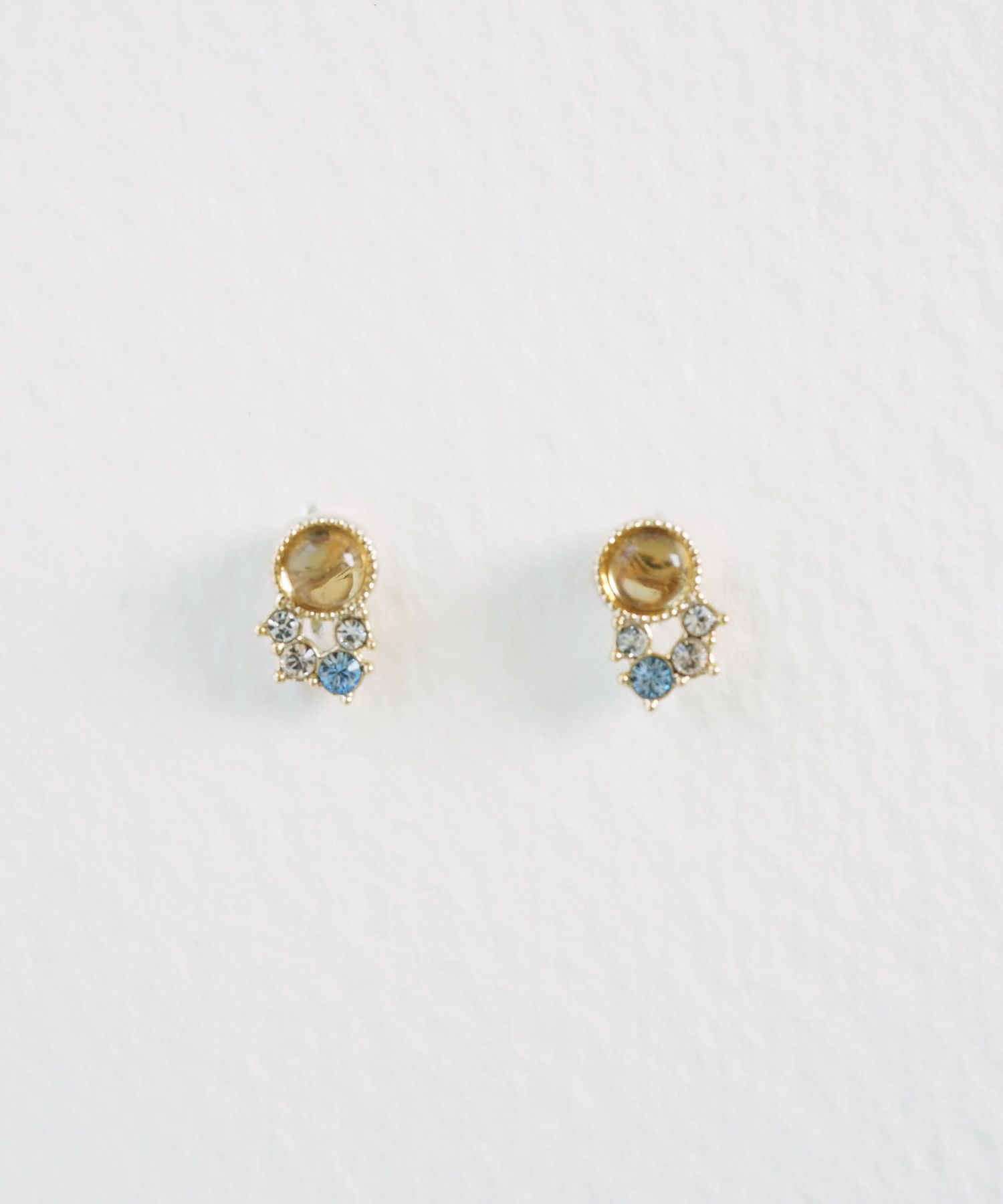 ナチュラルストーンシューティングスターピアス【MUK Dreamy stone】