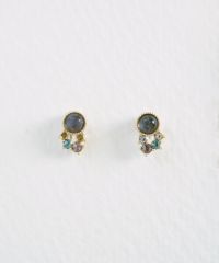 ナチュラルストーンシューティングスターピアス【MUK Dreamy stone】