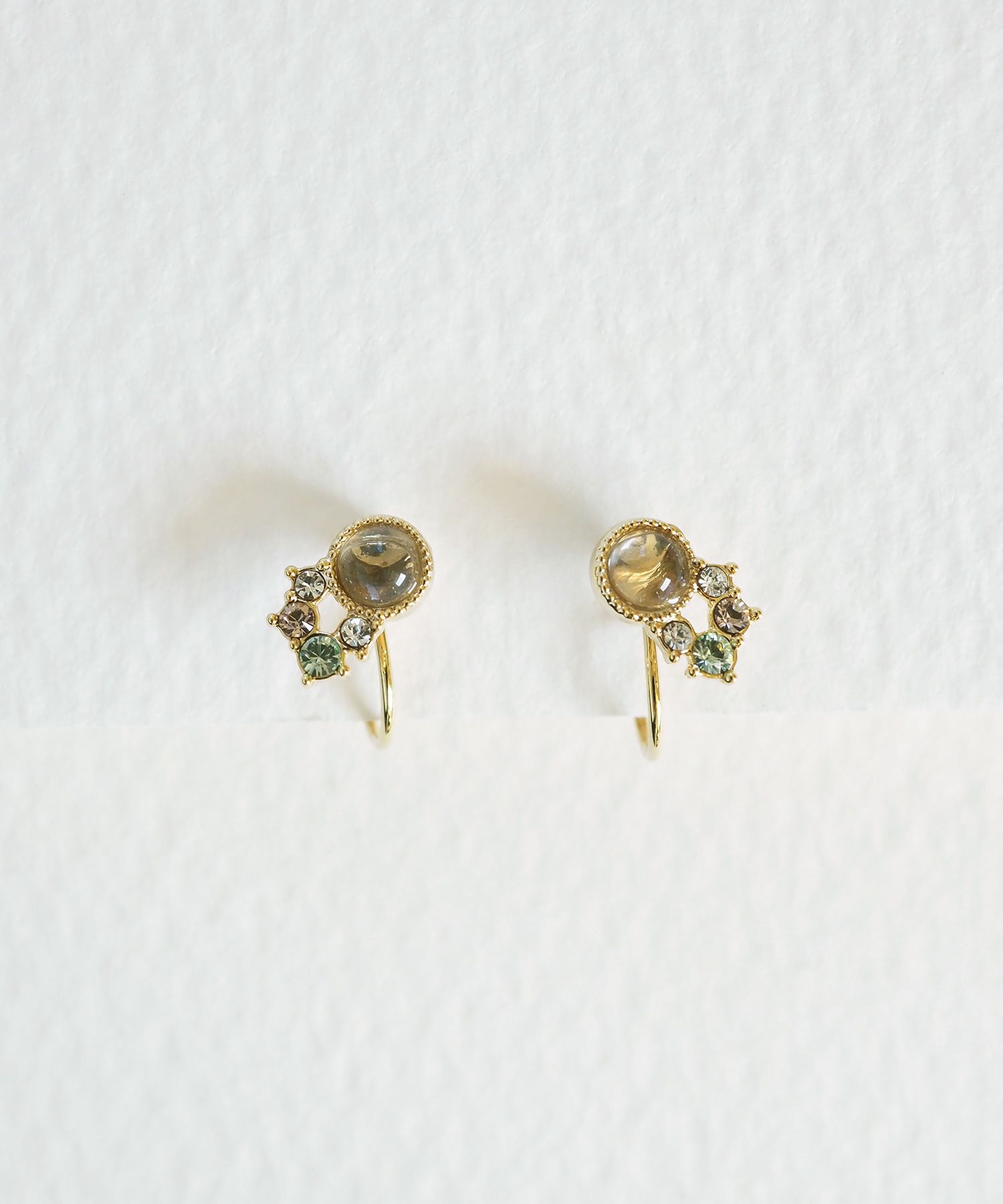 ナチュラルストーンシューティングスターイヤリング【MUK Dreamy stone】