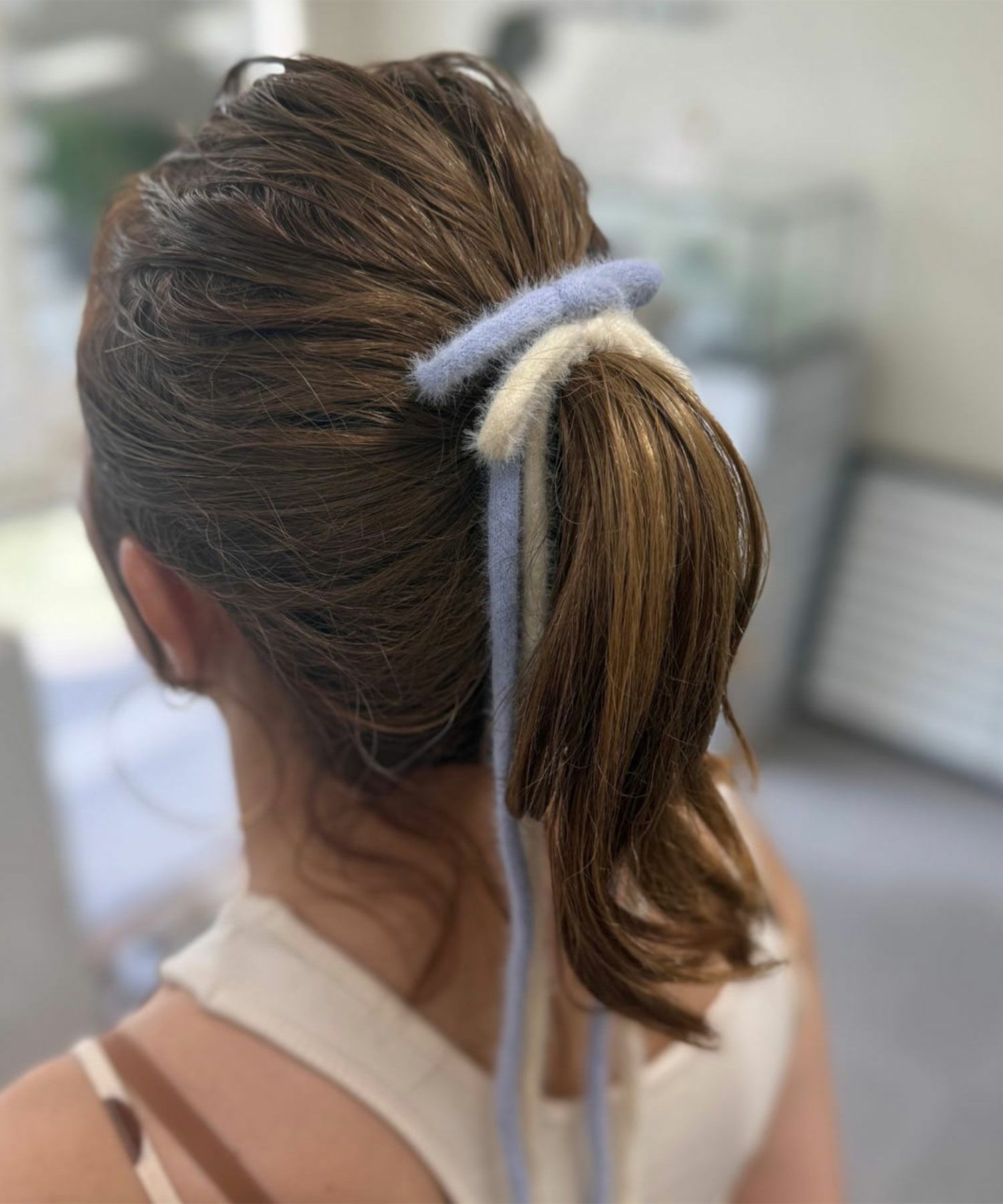 アンゴラリボンポニーフック