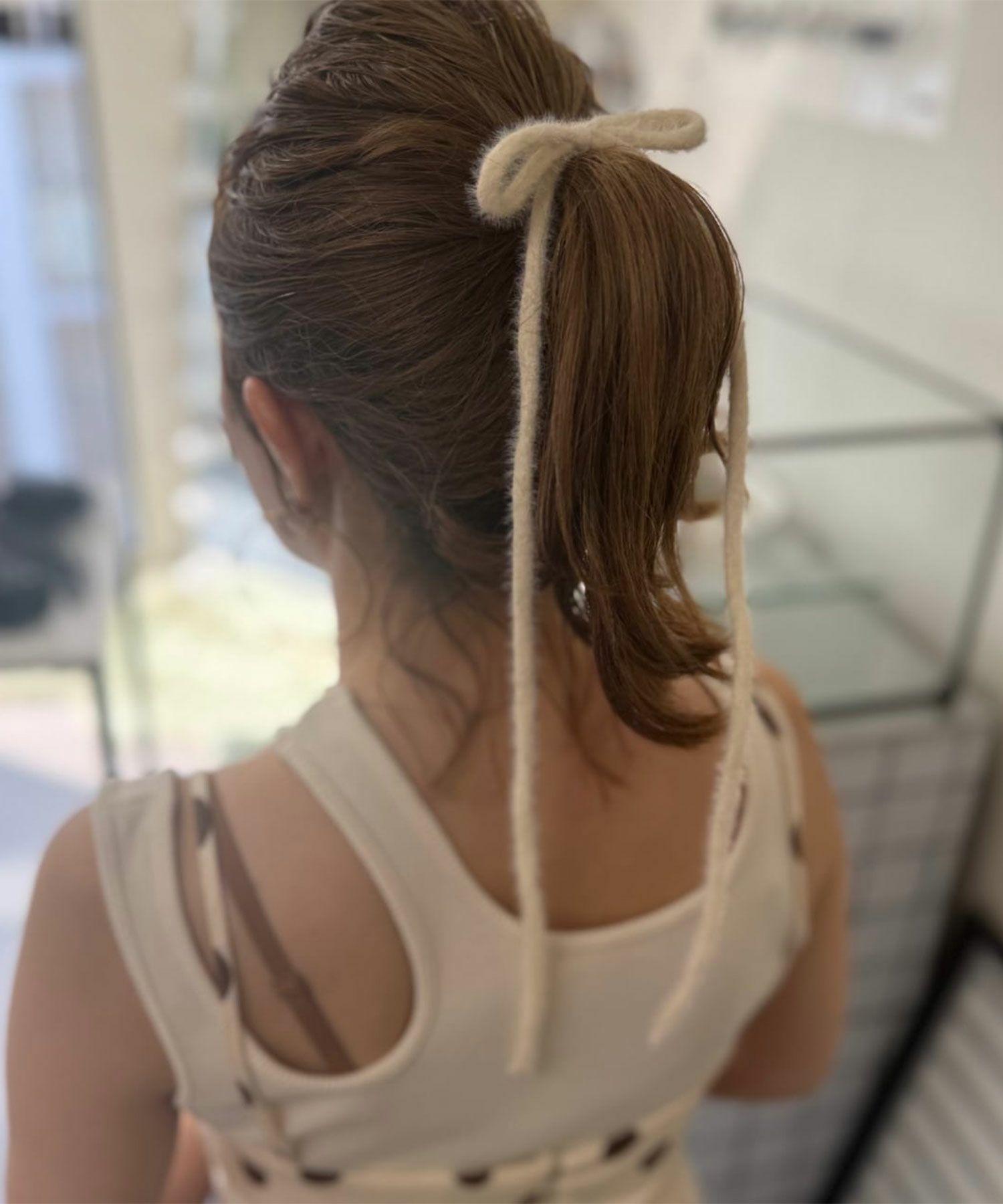 アンゴラリボンポニーフック