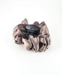 サテンドットフリルバンスクリップ