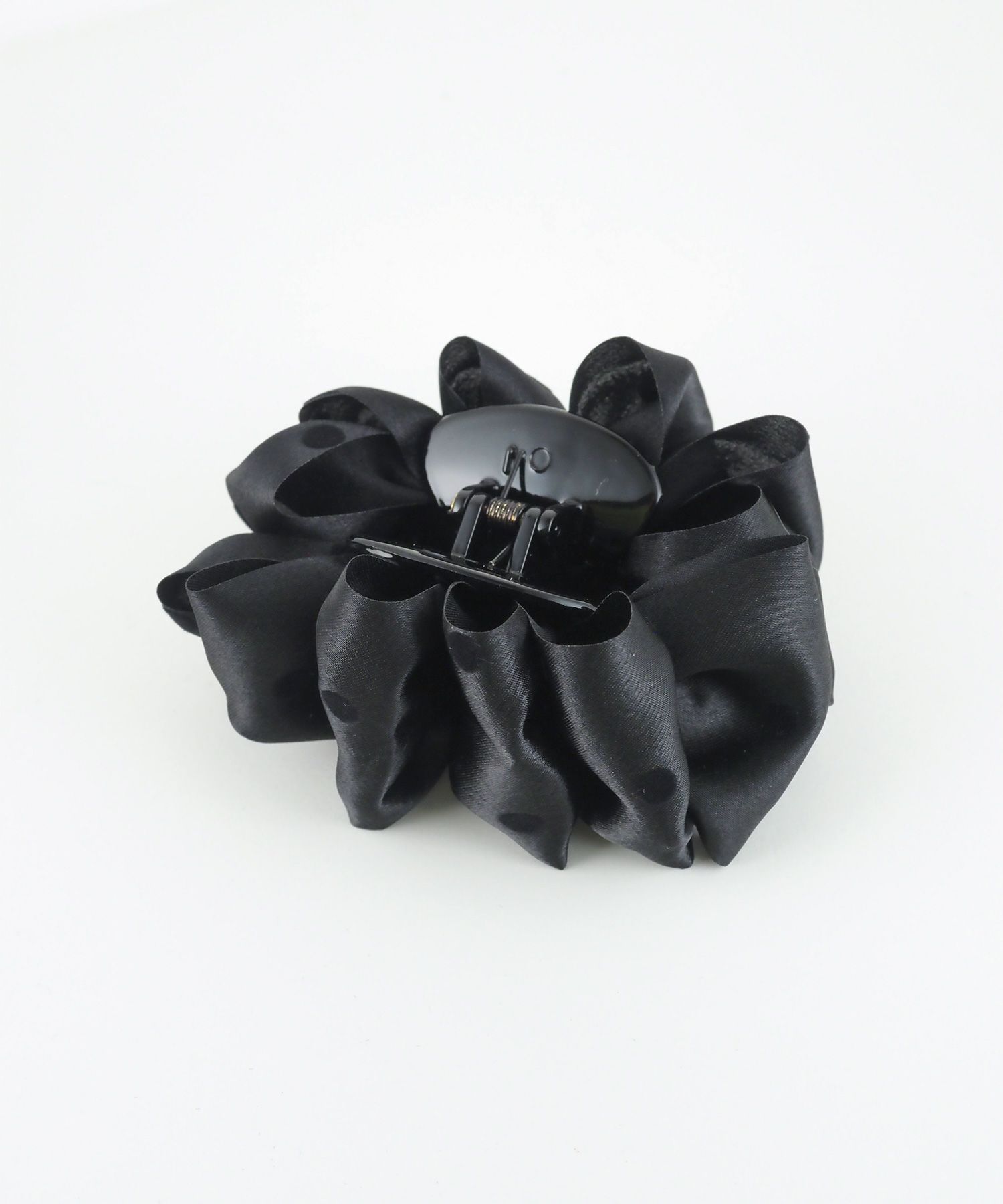 サテンドットフリルバンスクリップ