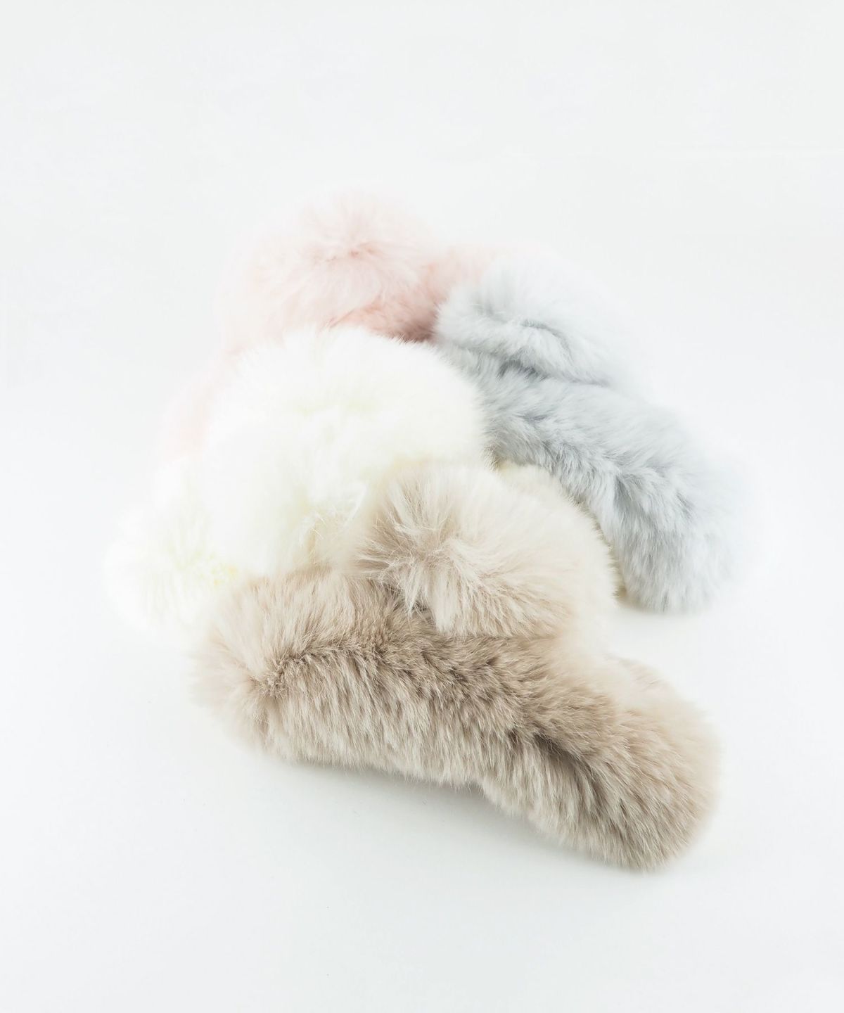 ふわふわファーバンスクリップ