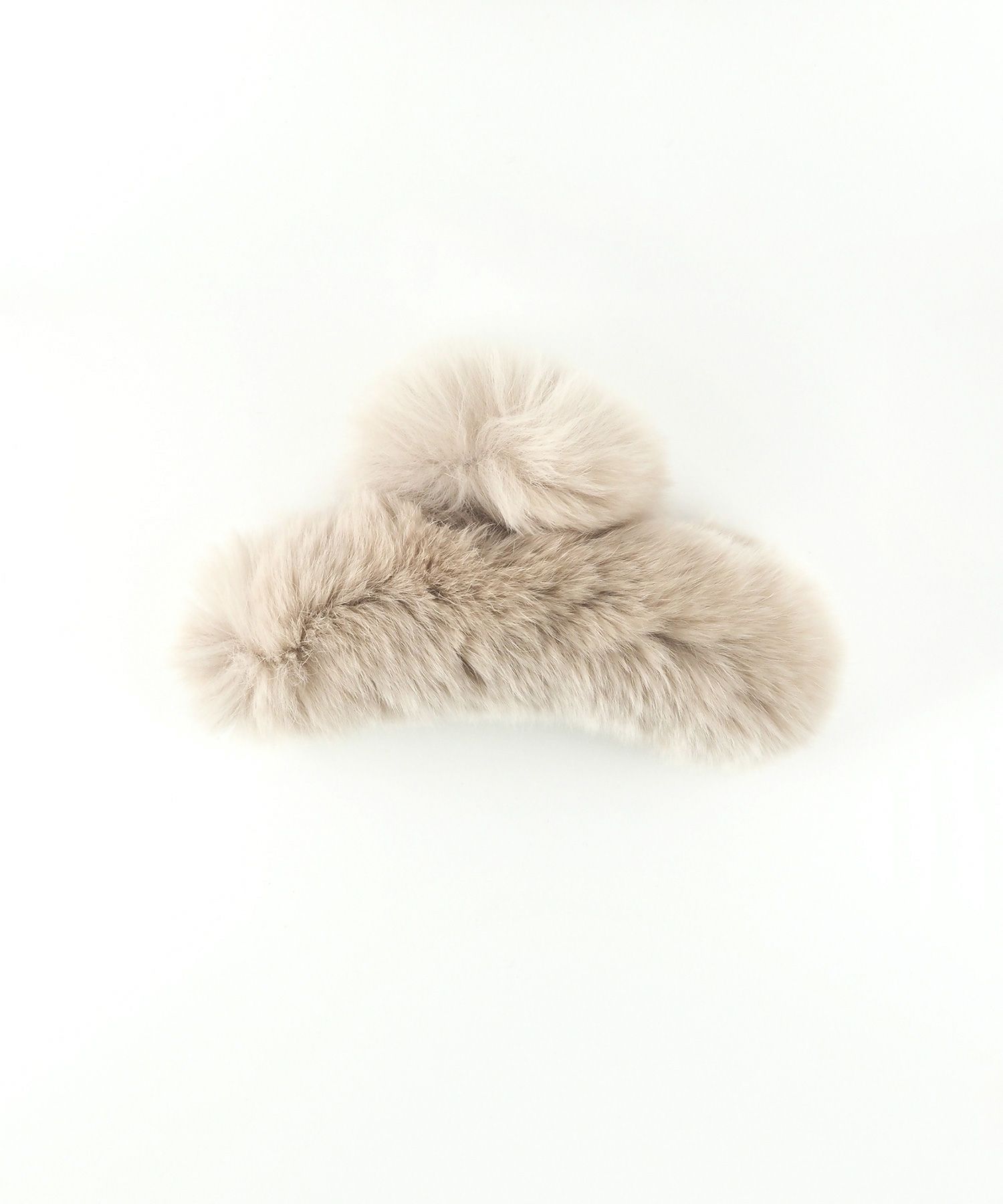 ふわふわファーバンスクリップ