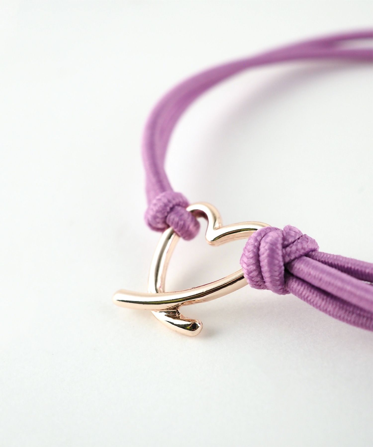 静電気軽減ハートカラーヘアブレスレット