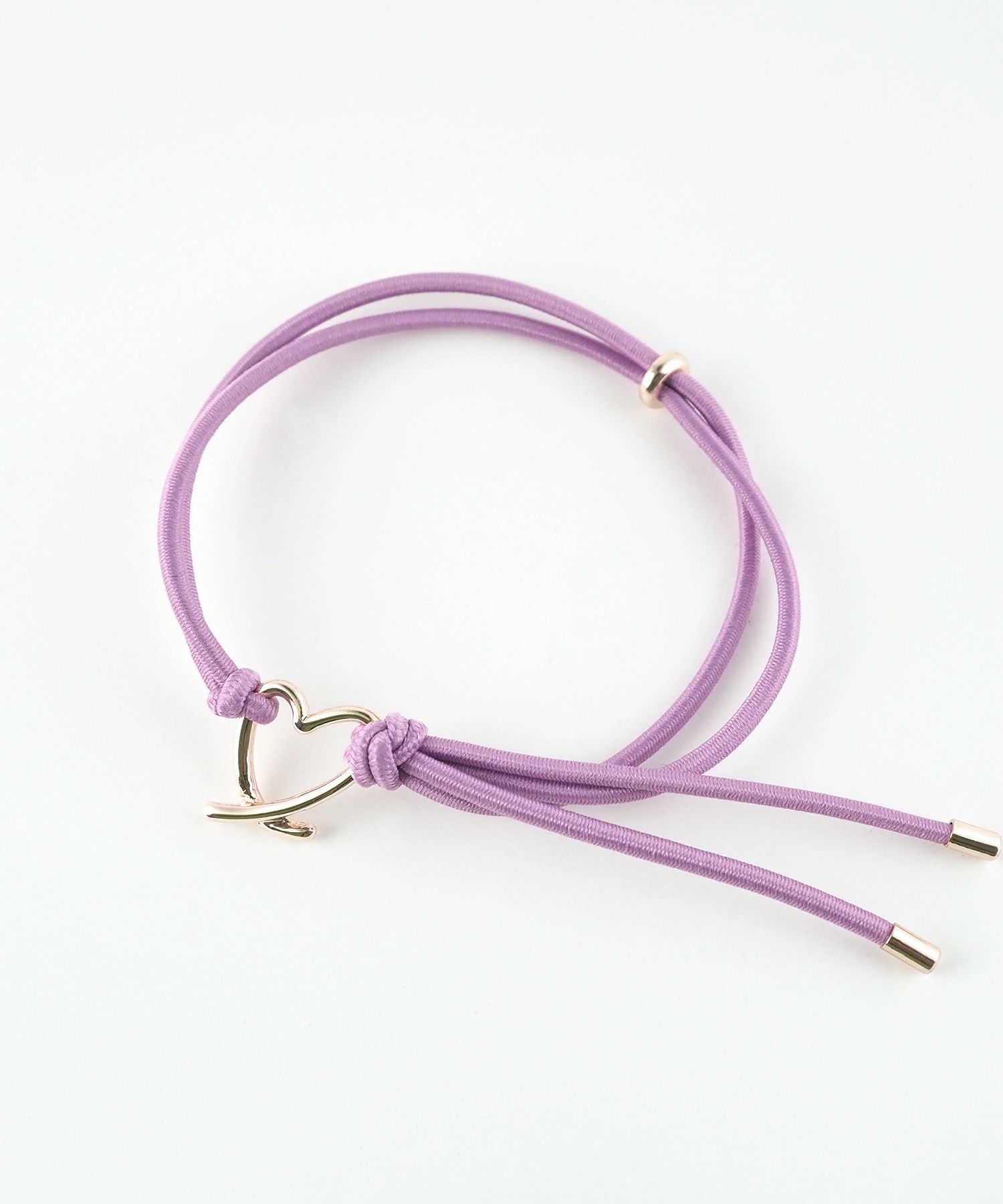 静電気軽減ハートカラーヘアブレスレット