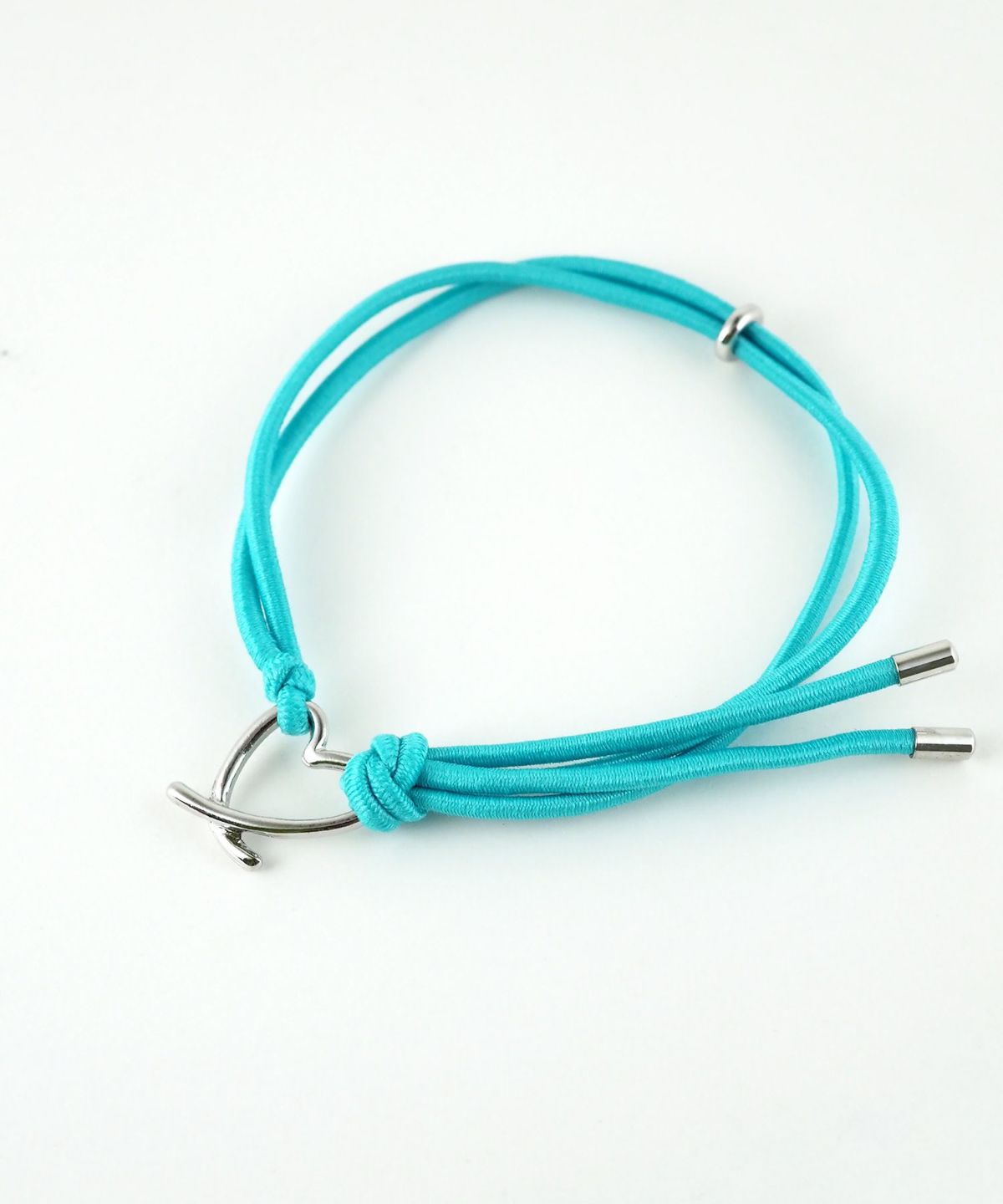 静電気軽減ハートカラーヘアブレスレット