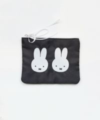 ミッフィー チドリ＆モノトーン ミニフラットポーチ