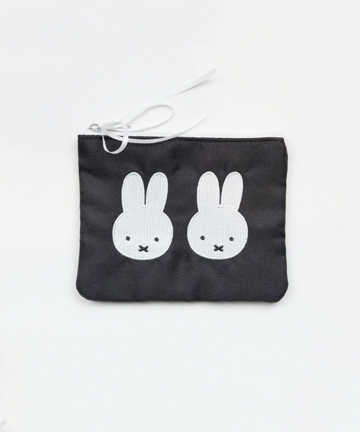 ミッフィー チドリ＆モノトーン ミニフラットポーチ