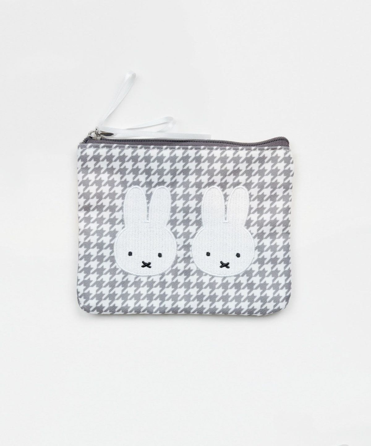 ミッフィー チドリ＆モノトーン ミニフラットポーチ