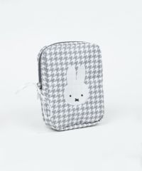 ミッフィー チドリ＆モノトーン 縦型スクエアポーチ