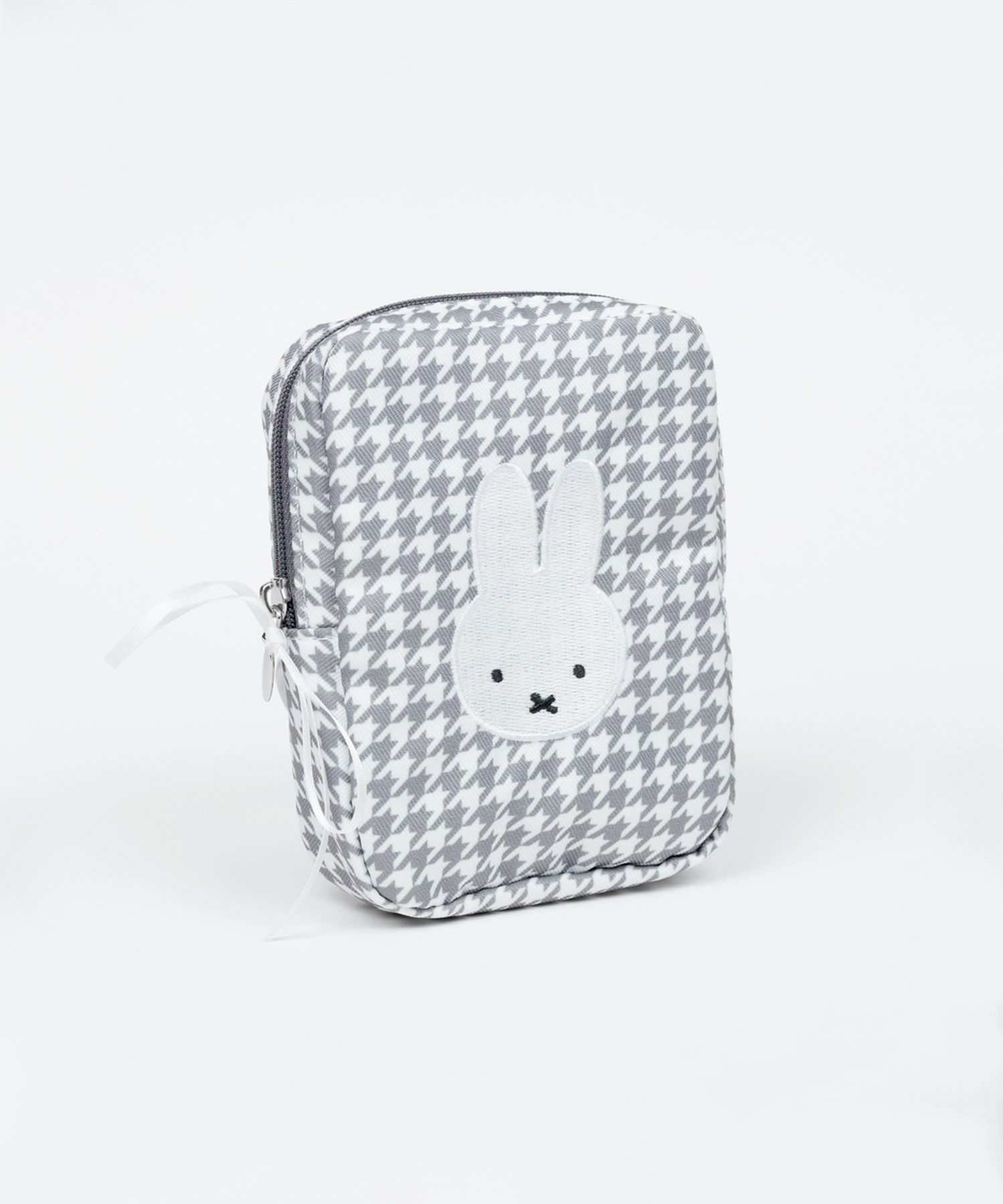 ミッフィー チドリ＆モノトーン 縦型スクエアポーチ