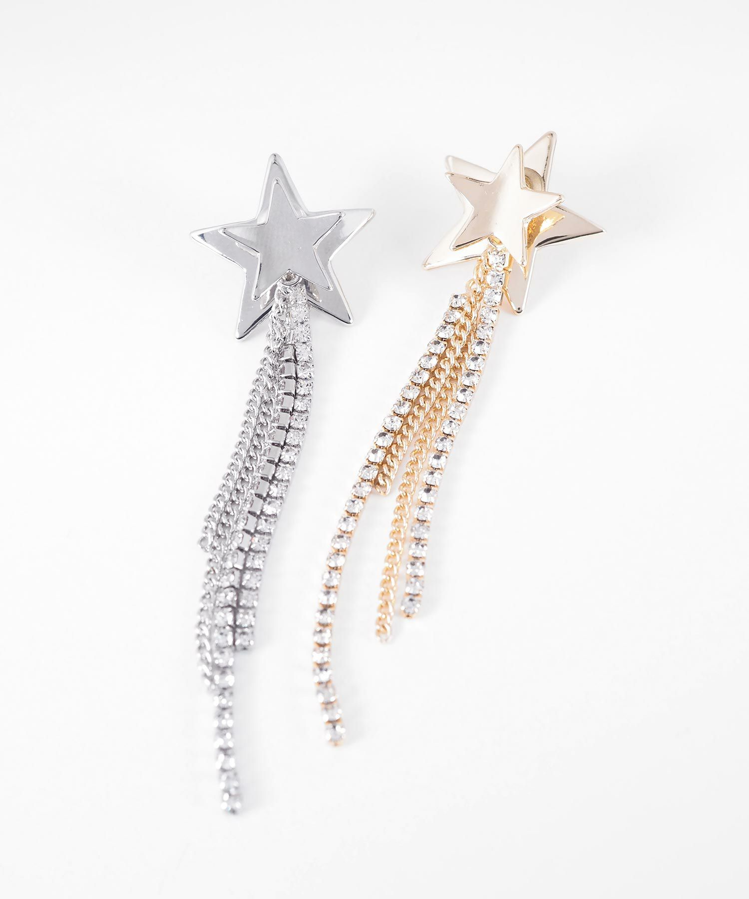 スターチェーンバックキャッチピアス