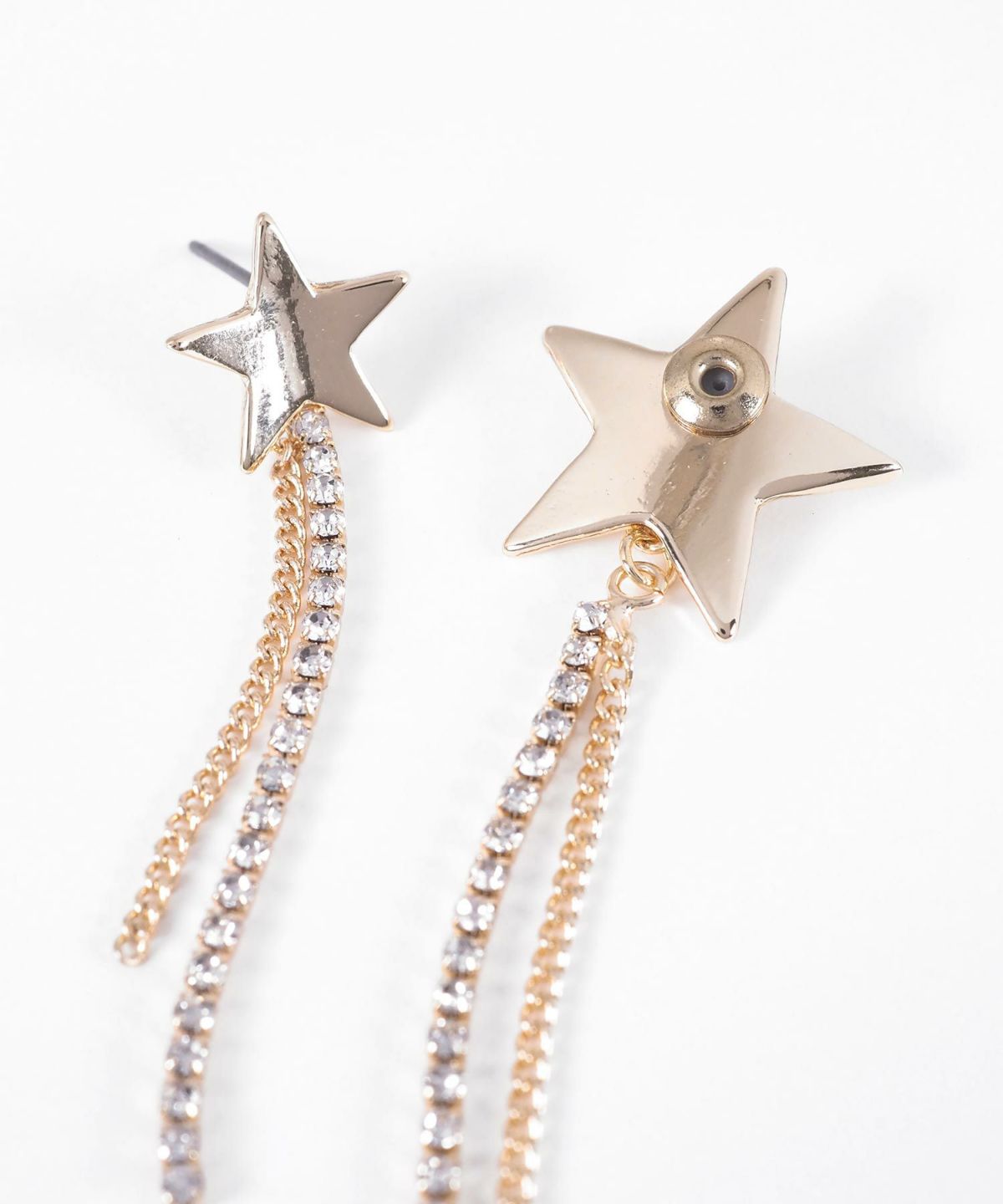 スターチェーンバックキャッチピアス