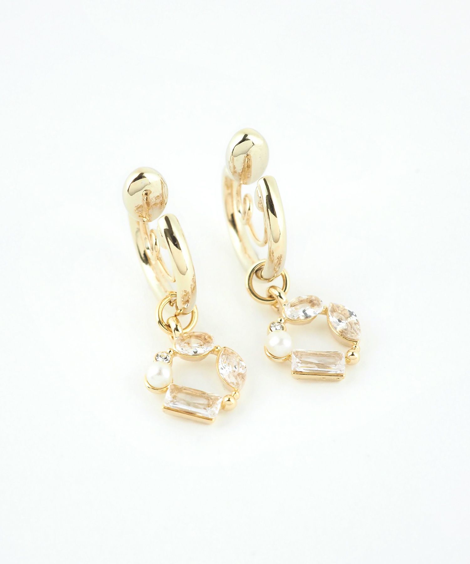 【web限定】サークルビジュー2wayループフィットイヤリング