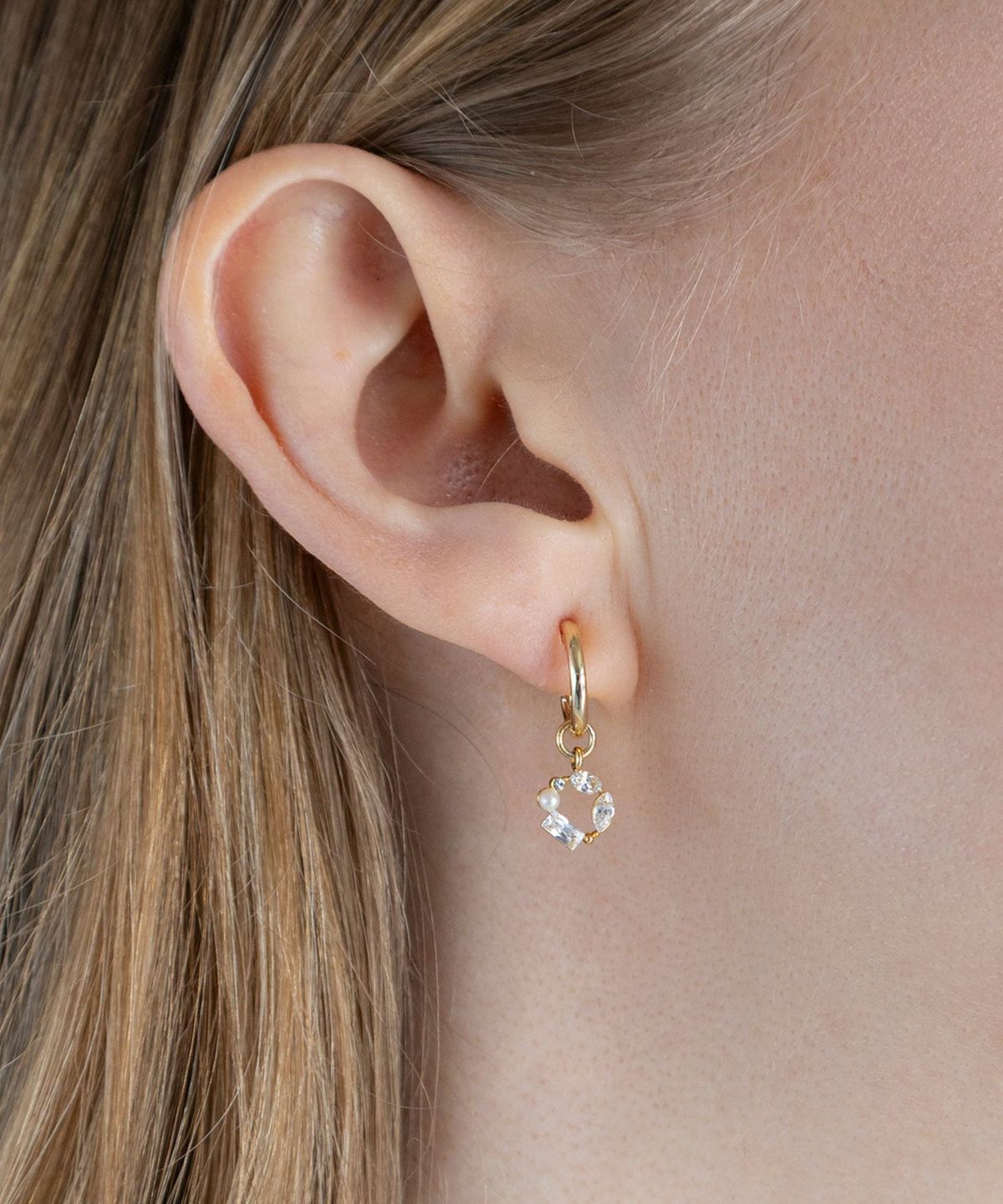 【web限定】サークルビジュー2wayループフィットイヤリング