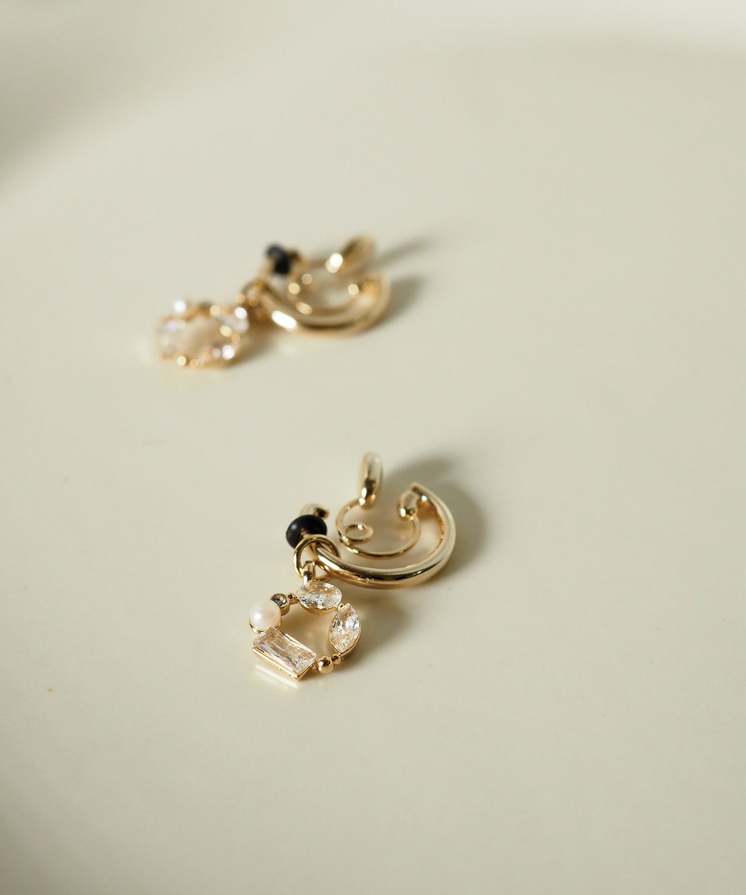 【web限定】サークルビジュー2wayループフィットイヤリング