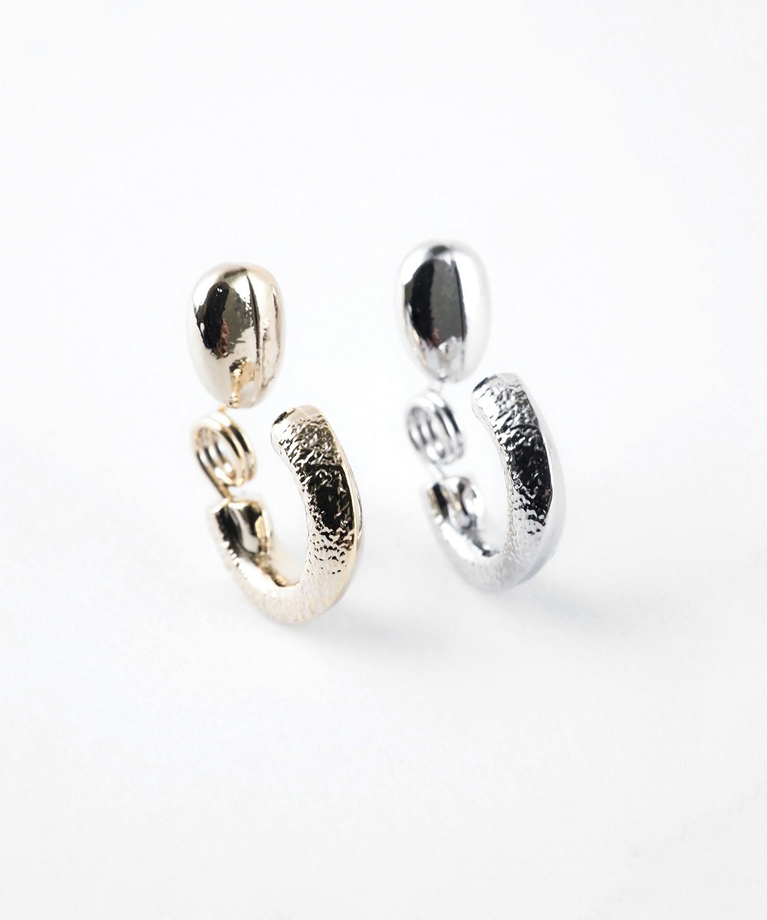 【web限定】ダブルテクスチャタイニーループフィットイヤリング