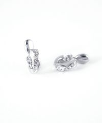 【web限定】ルミクロスパヴェフープタイニーループフィットイヤリング【Lumirise】