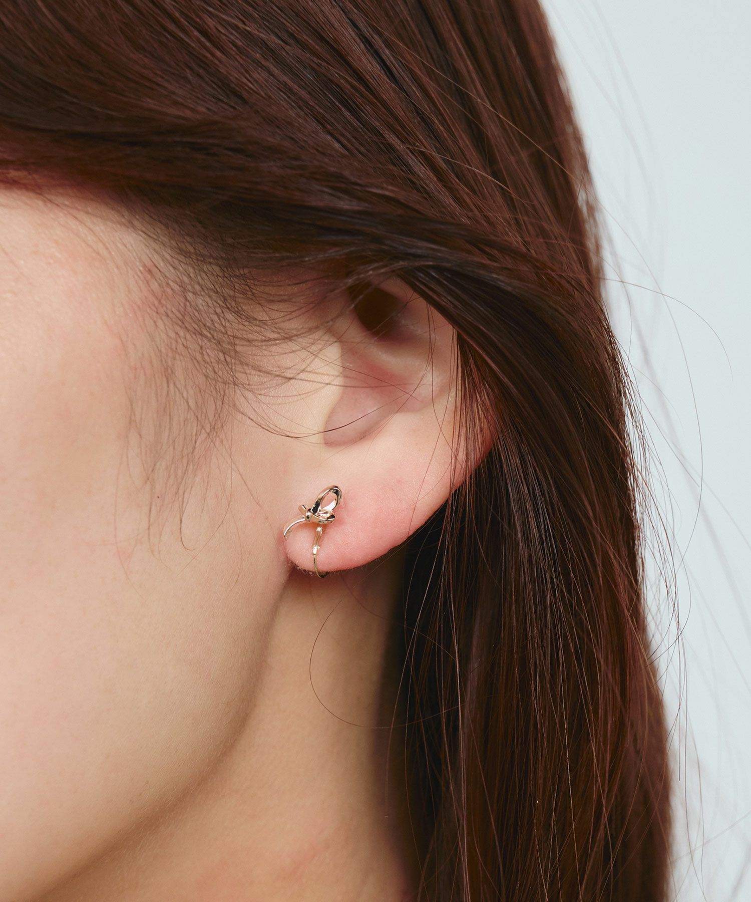 【web限定】ルミノットクリスタルループフィットイヤリング【Lumirise】