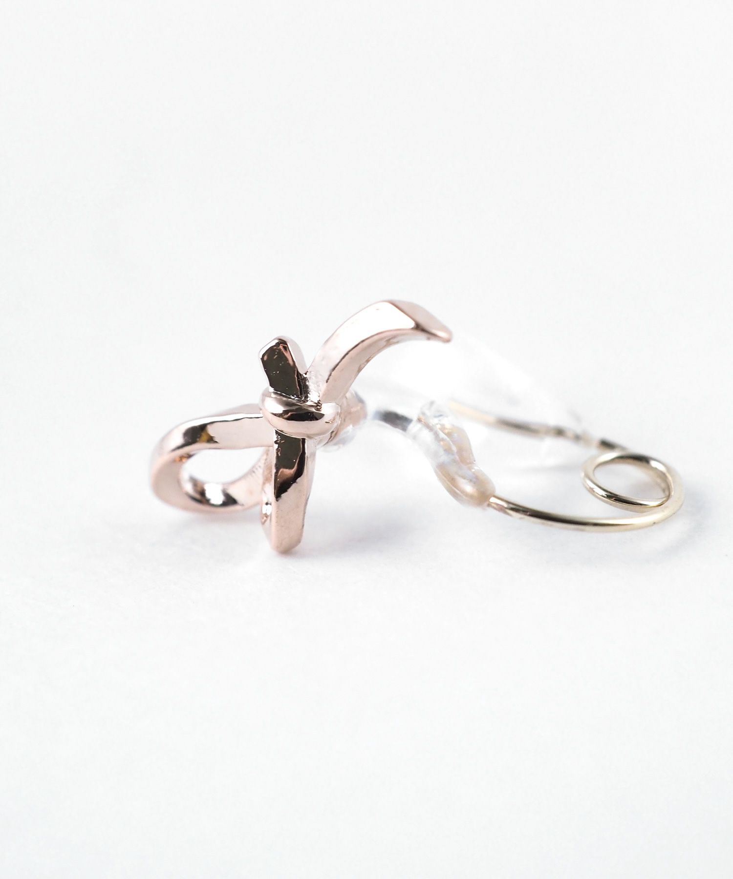 【web限定】ルミノットクリスタルループフィットイヤリング【Lumirise】