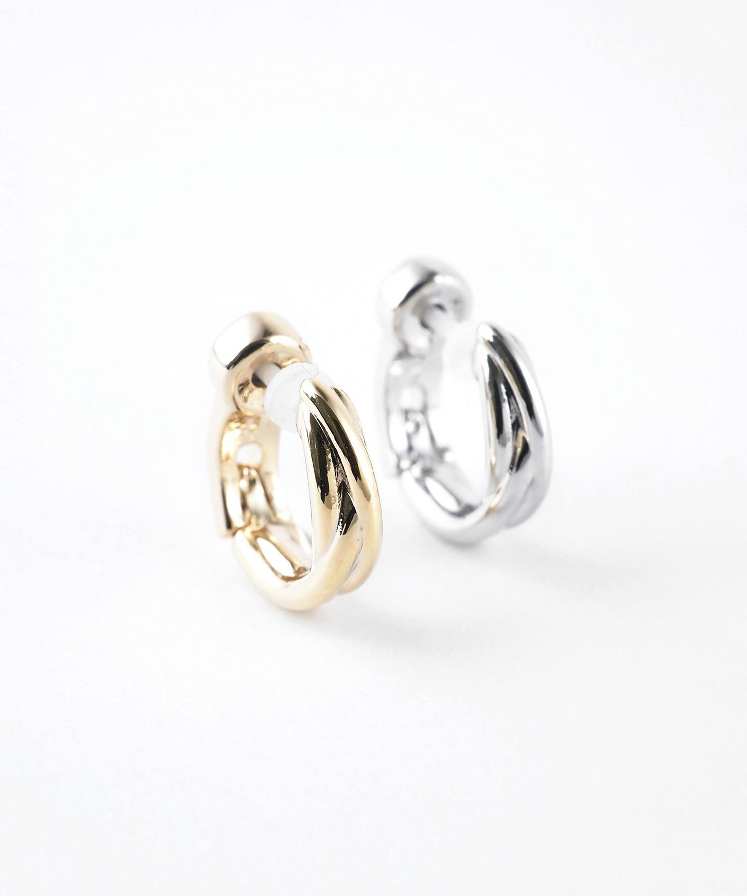 【web限定】クロスラインセラミックポストスムースピアス