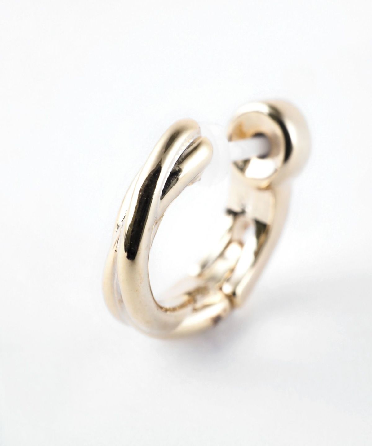 【web限定】クロスラインセラミックポストスムースピアス