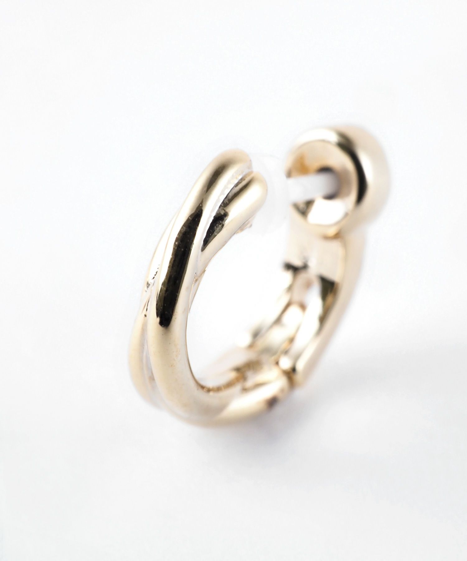 【web限定】クロスラインセラミックポストスムースピアス