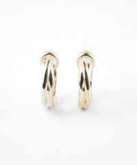 【web限定】クロスラインセラミックポストスムースピアス