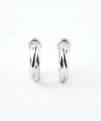 【web限定】クロスラインセラミックポストスムースピアス