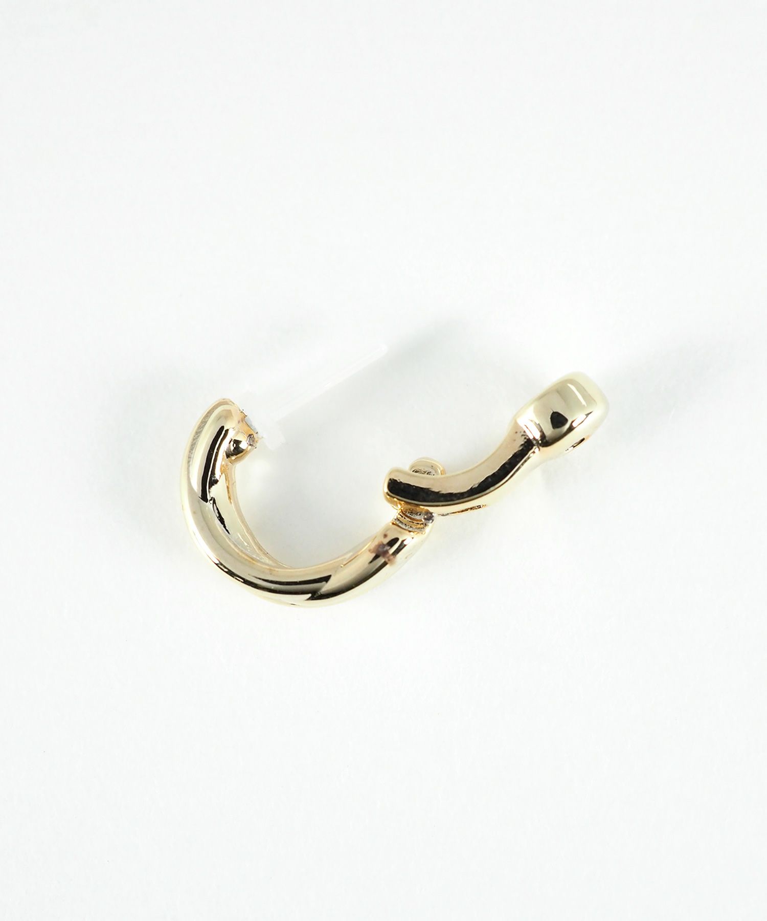 【web限定】ルミグロスニットフープセラミックポストスムースピアス【Lumirise】